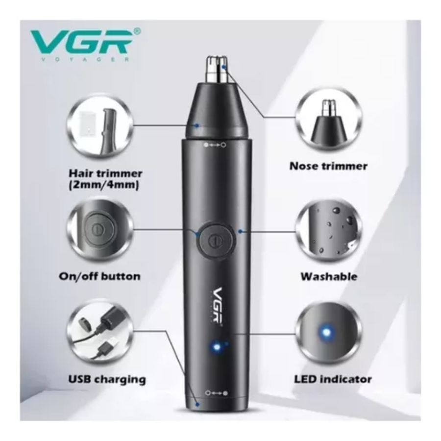 Miniatura 5 de Trimmer Cortador Quita Pelo VGR V613